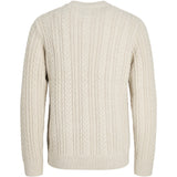 Jack & Jones Junior Silver Lining Melange Jprblusean Knit Cable Crew Neck Jnr