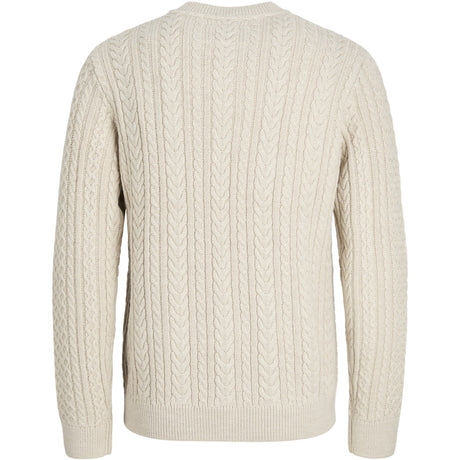 Jack & Jones Junior Silver Lining Melange Jprblusean Knit Cable Crew Neck Jnr