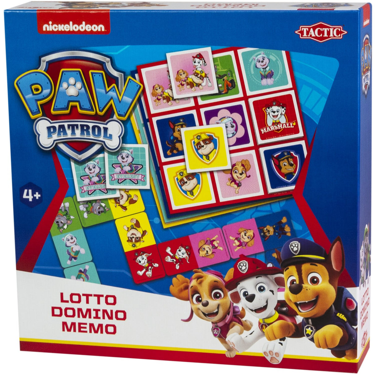 Tactic Games Paw Patrol 3 I 1 Memo, Lotto, Domino