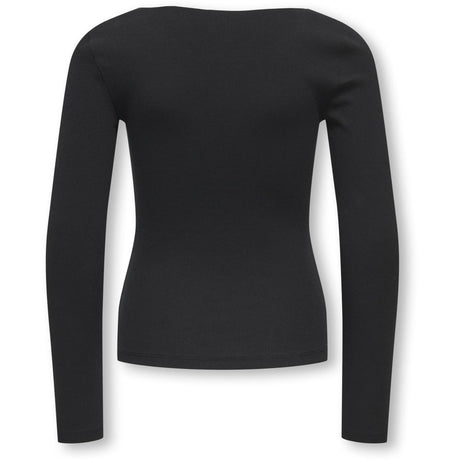 kids ONLY Black Cloud Dancer Bow Kogsofia L/S Bow Top Jrs