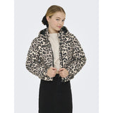 kids ONLY Silver Mink Leo Kogdalia Sht Puffer Aop Jacket Otw Noos