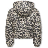 kids ONLY Silver Mink Leo Kogdalia Sht Puffer Aop Jacket Otw Noos