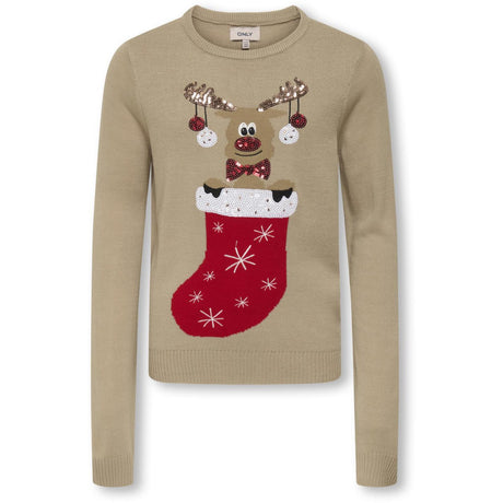 kids ONLY Humus Christmas Sock Kogxmas Shine Ls Oneck Box Knt