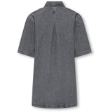 kids ONLY Grey Denim Koggry S/S Dress Dnm Azg