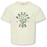 kids ONLY Cloud Dancer Preppy/Pineneedle Koggitta S/S Boxy Printed Top Jrs