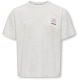 kids ONLY Light Grey Melange Collage Kogbillie Ss Loose Teddy Top Jrs Noos