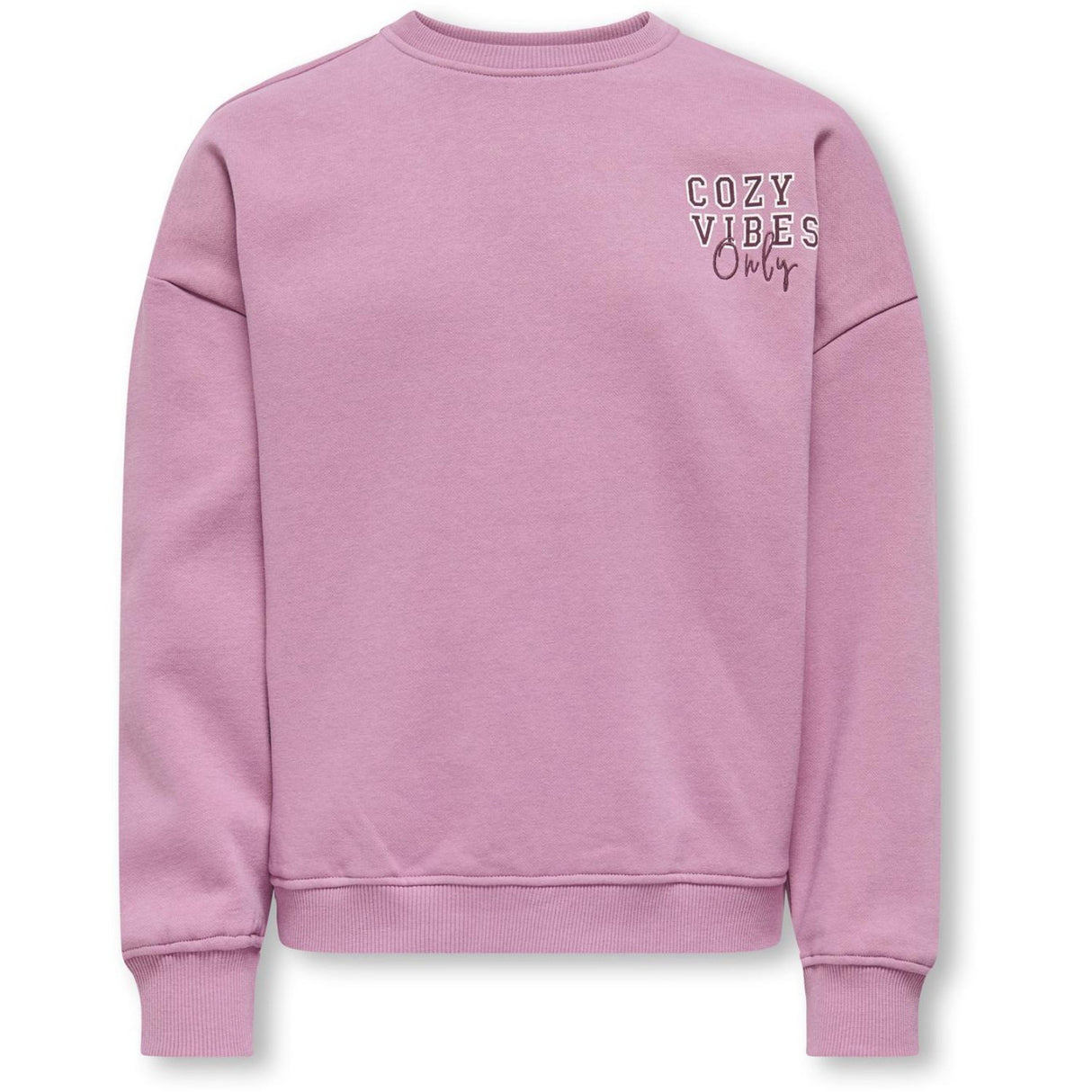 kids ONLY Mauve Orchid Cozy Kogbila L/S Ovz Bear O-Neck Swt Noos
