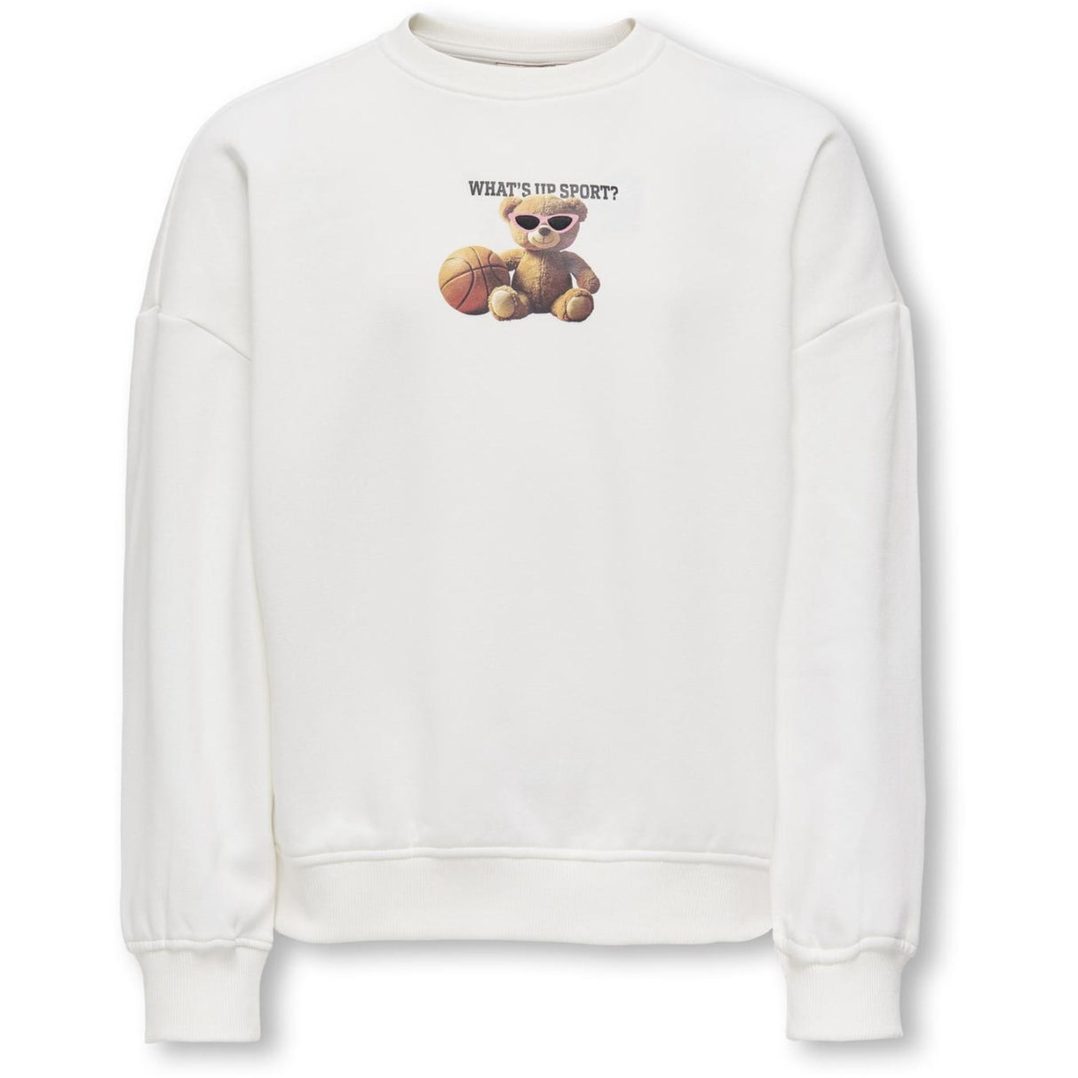 kids ONLY Egret Sport Kogbila L/S Ovz Bear O-Neck Swt Noos
