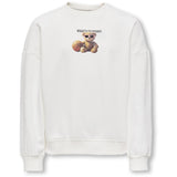 kids ONLY Egret Sport Kogbila L/S Ovz Bear O-Neck Swt Noos