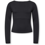 kids ONLY Black Kogea L/S 2-Ways Fit Top Cs Jrs Noos