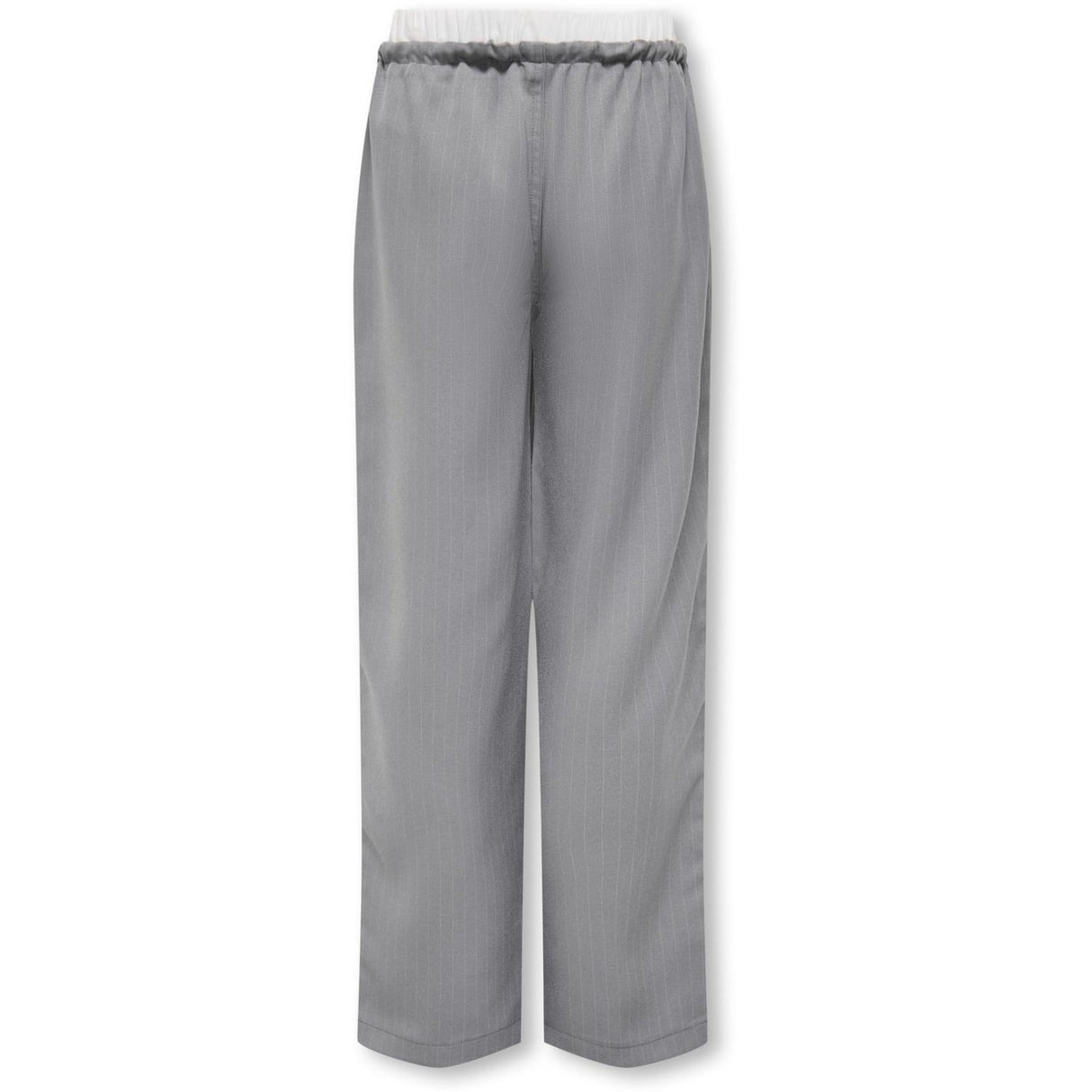 kids ONLY Medium Grey Melange Boxer White Kogmiley Life Pinstr. Boxer Str Pants Pnt