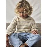Lil'Atelier Turtledove Nmmemlen Ls Knit Stripes Lil