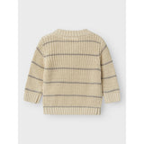 Lil'Atelier Turtledove Nbmemlen Ls Knit Stripe Lil