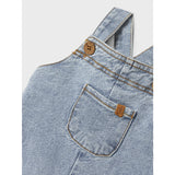 Lil'Atelier Medium Blue Denim Nbmkeifer Loose Dnm Overall 4019-Kk Lil