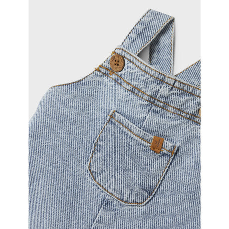 Lil'Atelier Medium Blue Denim Nbmkeifer Loose Dnm Overall 4019-Kk Lil