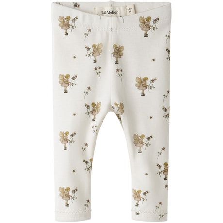 Lil'Atelier Coconut Milk Nbflayo Sin Slim Leggings Lil