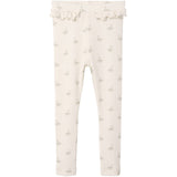 Lil'Atelier Pastel Parchment Swan Nmfgavo Efi Slim Legging Lil Noos