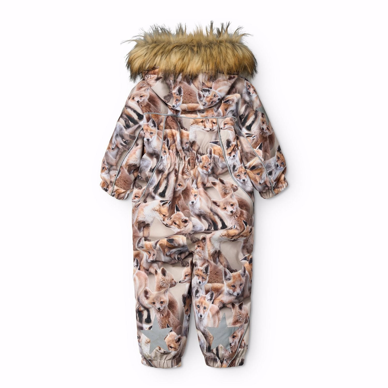 Buy Molo Playing Foxes Pyxis Fur Baby Snowsuit | Luksusbaby