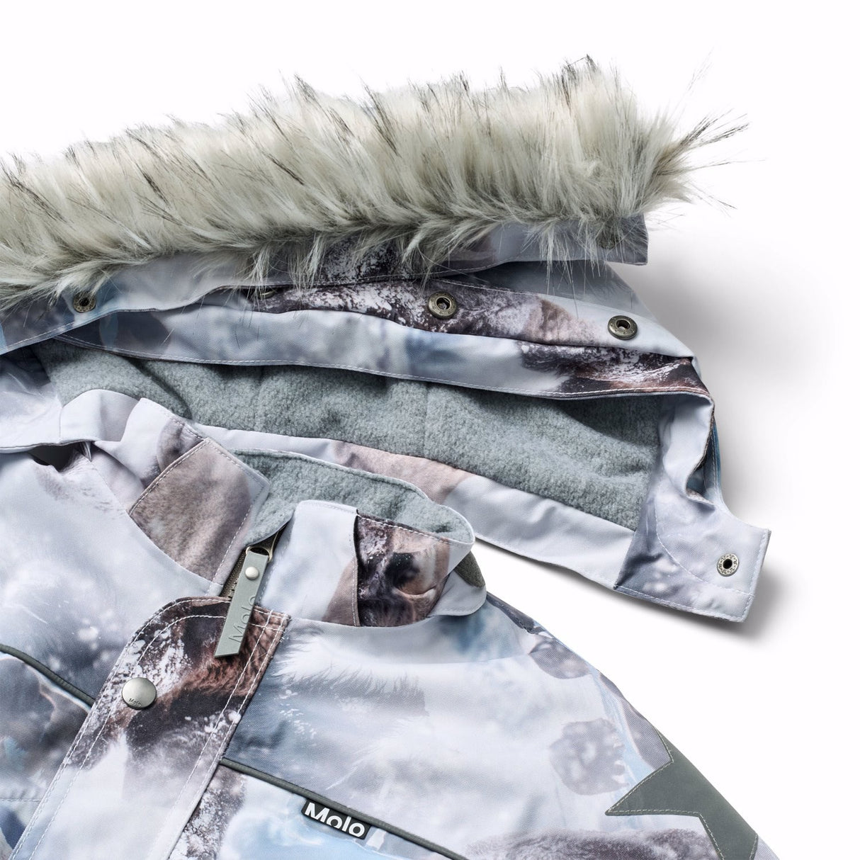 Molo Bison Polaris Fur Junior Snowsuit