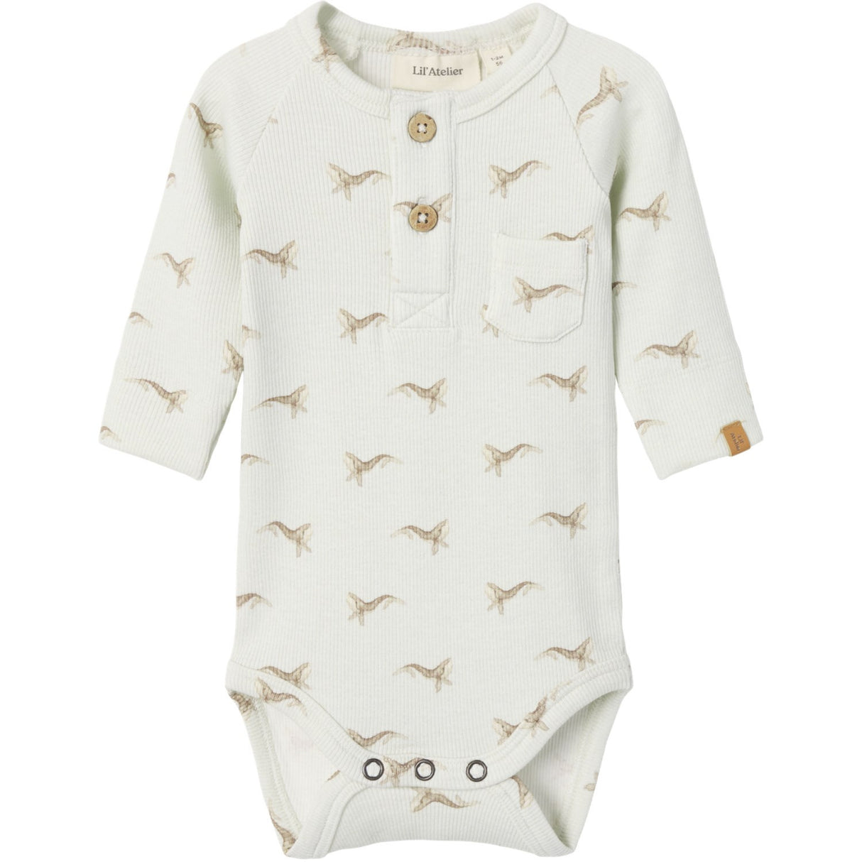 Lil'Atelier Murmur Whale Nbmgavo Elm Ls Slim Body Lil Noos