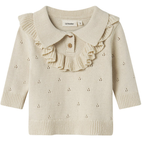 Lil'Atelier Turtledove Nbfnakita Ls Loose Knit Lil