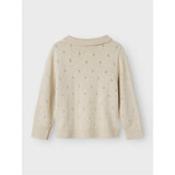 Lil'Atelier Turtledove Nmfnakita Ls Loose Knit Lil