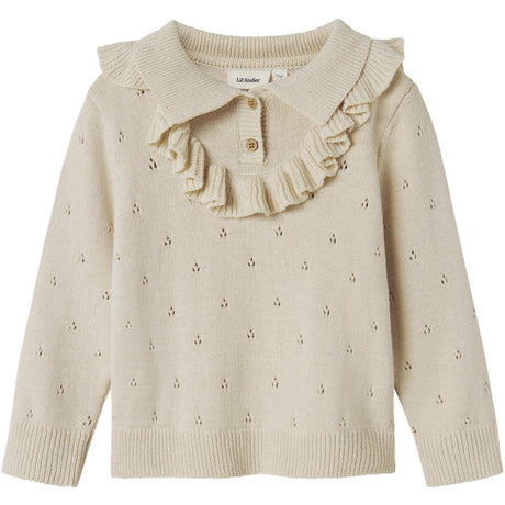 Lil'Atelier Turtledove Nmfnakita Ls Loose Knit Lil