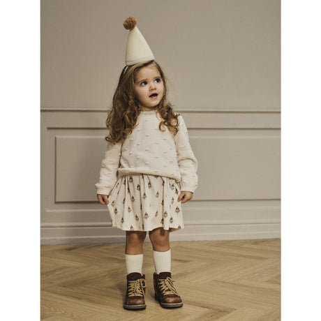 Lil'Atelier Pastel Parchment Nmngable Ls Loose Knit Lil