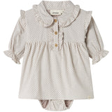 Lil'Atelier Pastel Parchment Nbfolena Ls Loose Body Dress Lil