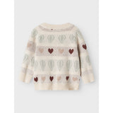 Lil'Atelier Pastel Parchment Nbflamai Kny Ls Knit Card Lil