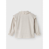 Lil'Atelier Pastel Parchment Nmfolena Ls Loose Shirt Lil