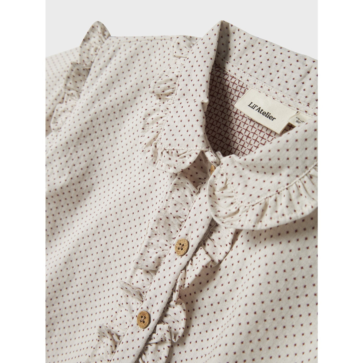 Lil'Atelier Pastel Parchment Nmfolena Ls Loose Shirt Lil