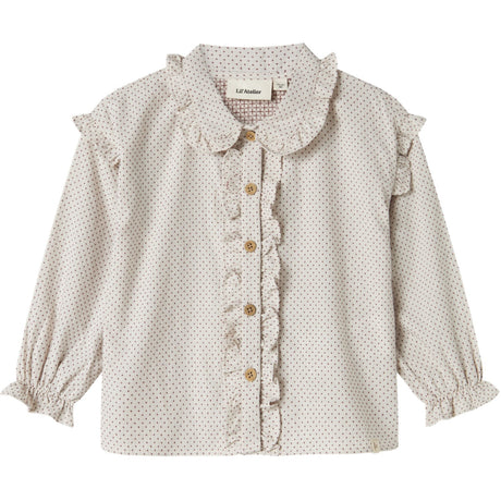 Lil'Atelier Pastel Parchment Nmfolena Ls Loose Shirt Lil