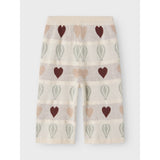 Lil'Atelier Pastel Parchment Nmflamai Wide Knit Ancle Pant Lil