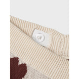 Lil'Atelier Pastel Parchment Nmflamai Wide Knit Ancle Pant Lil