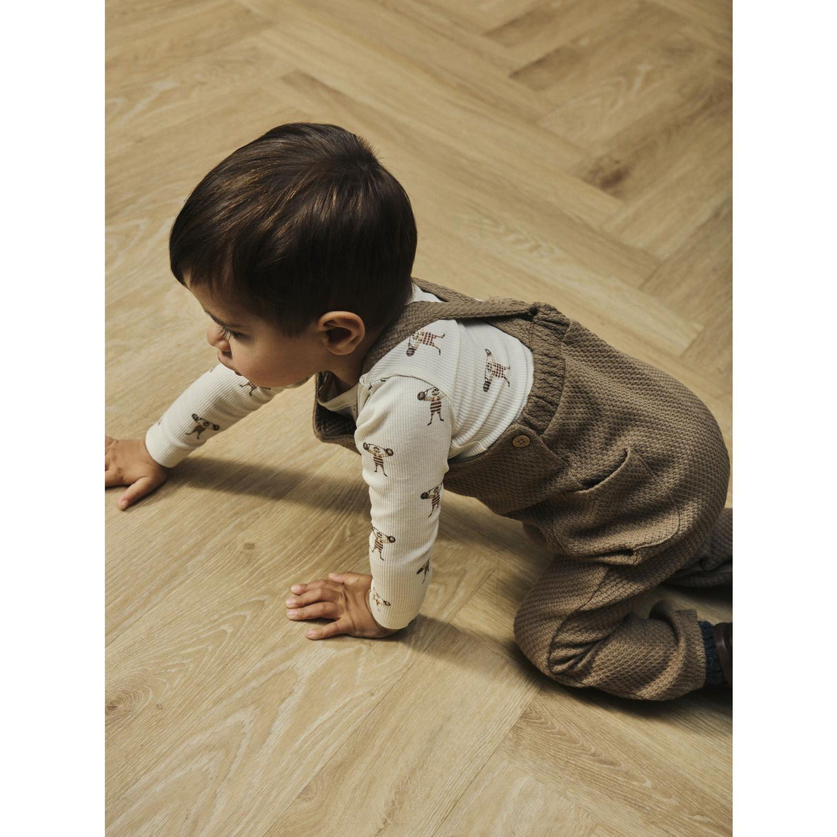 Lil'Atelier Sepia Tint Nbmilondon Ruk Sweat Overall Lil