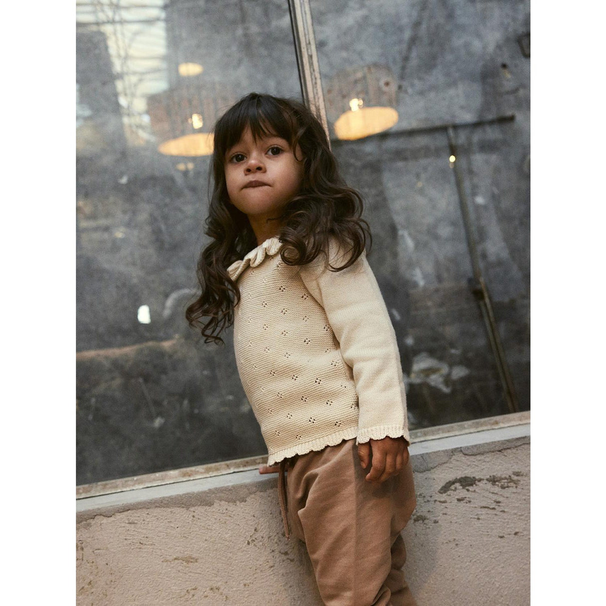 Lil'Atelier Turtledove Nmflaguna Ls Knit Lil Noos