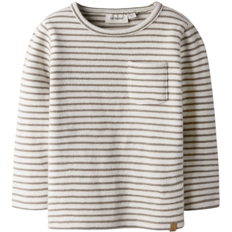 Lil'Atelier Turtledove Sepia Tint Nmmthoro Jen Ls Slim Top Lil