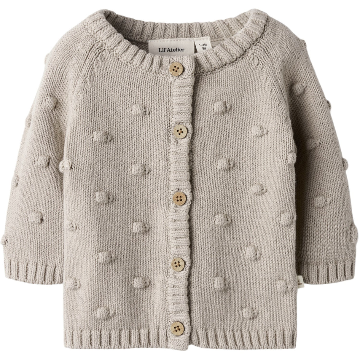 Lil'Atelier Oxford Tan Nbngable Ls Knit Card Lil