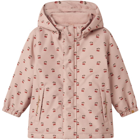 Lil'Atelier Misty Rose Cherry Nmflasnow10 Jkt Fo Aop1 Lil
