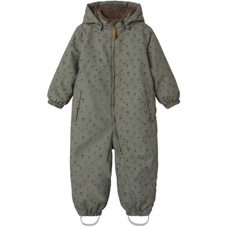 Lil'Atelier Overland Trek Mushroom Nmmlasnow10 Snowsuit Aop Fo Lil