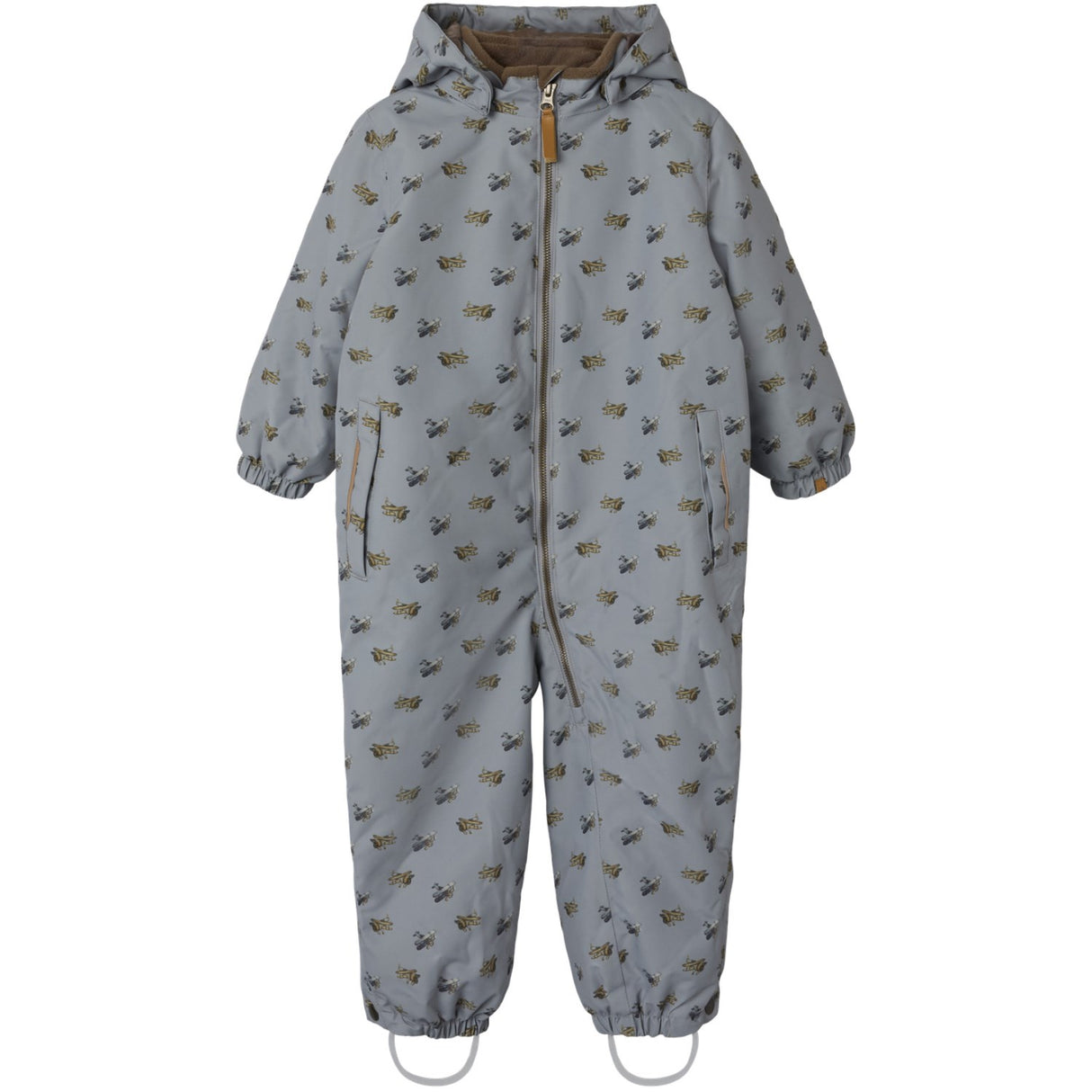 Lil'Atelier Ultimate Grey Airplanes Nmmlasnow10 Snowsuit Aop Fo Lil