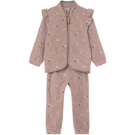 Lil'Atelier Misty Rose Nmflaspektra Fleece Set Aop Lil