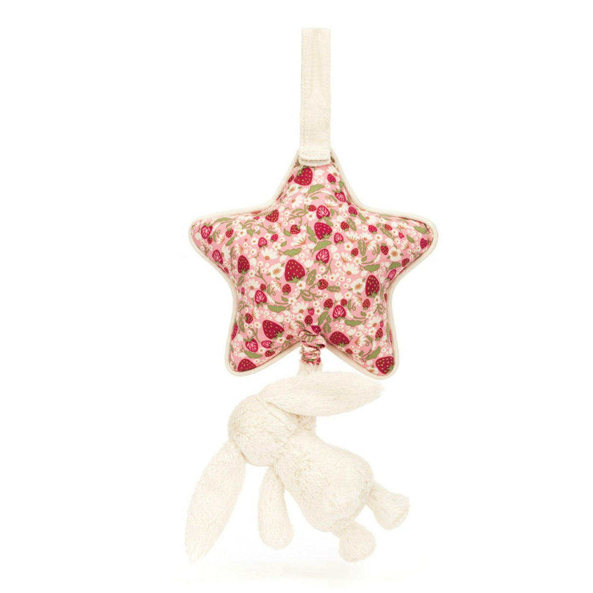 Jellycat Blossom Cream Bunny 'Berry' Musical Pull