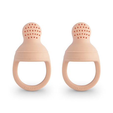 Mushie Blush Silicone Fresh Food Feeder 2-pack