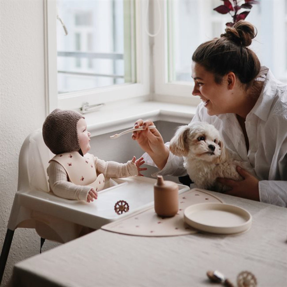 Mushie Blush Classic Silicone Plate