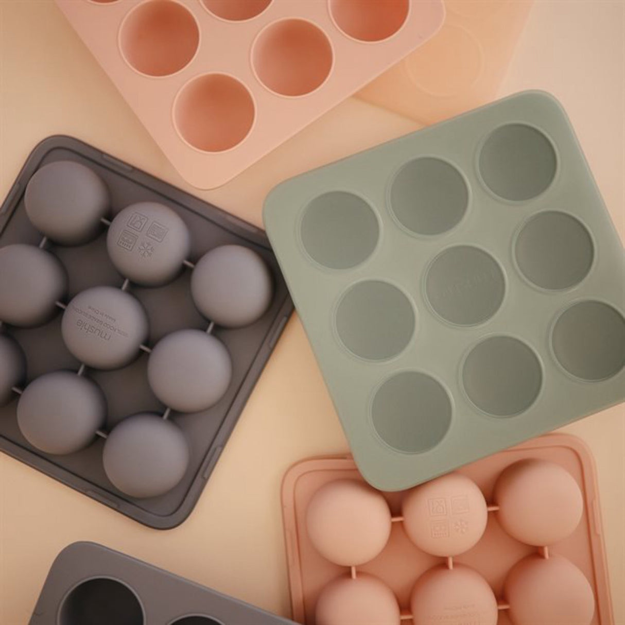 Mushie Blush ​​Baby Food Freezer Tray