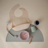 Mushie Cambridge Blue Silicone Starter Cup