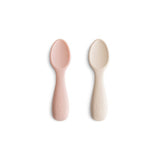 Mushie Blush/Shifting Sand Toddler Starter Spoons 2-Pack