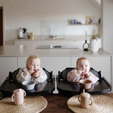 Mushie Natural/Shifting Sand Toddler Starter Spoons 2-Pack